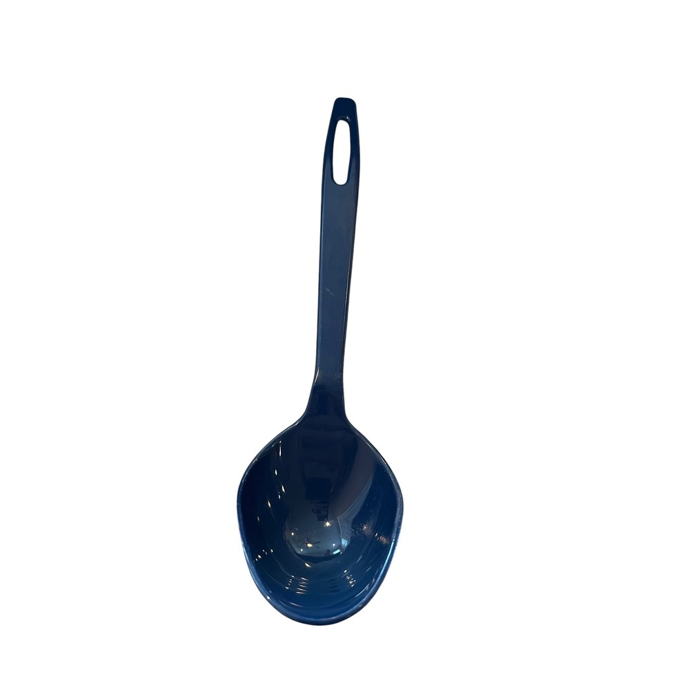 Tailor‎ Made Products Navy Blue Plastic Serving Spoon Ladle Kitchen USA 11"